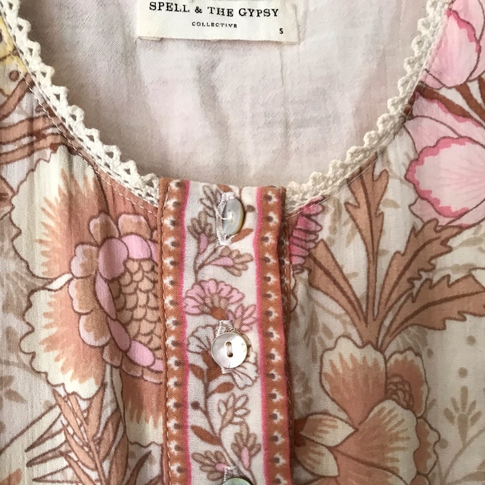 Spell & The Gypsy Collective Maxi Sundress Cream - Picture 7 of 16